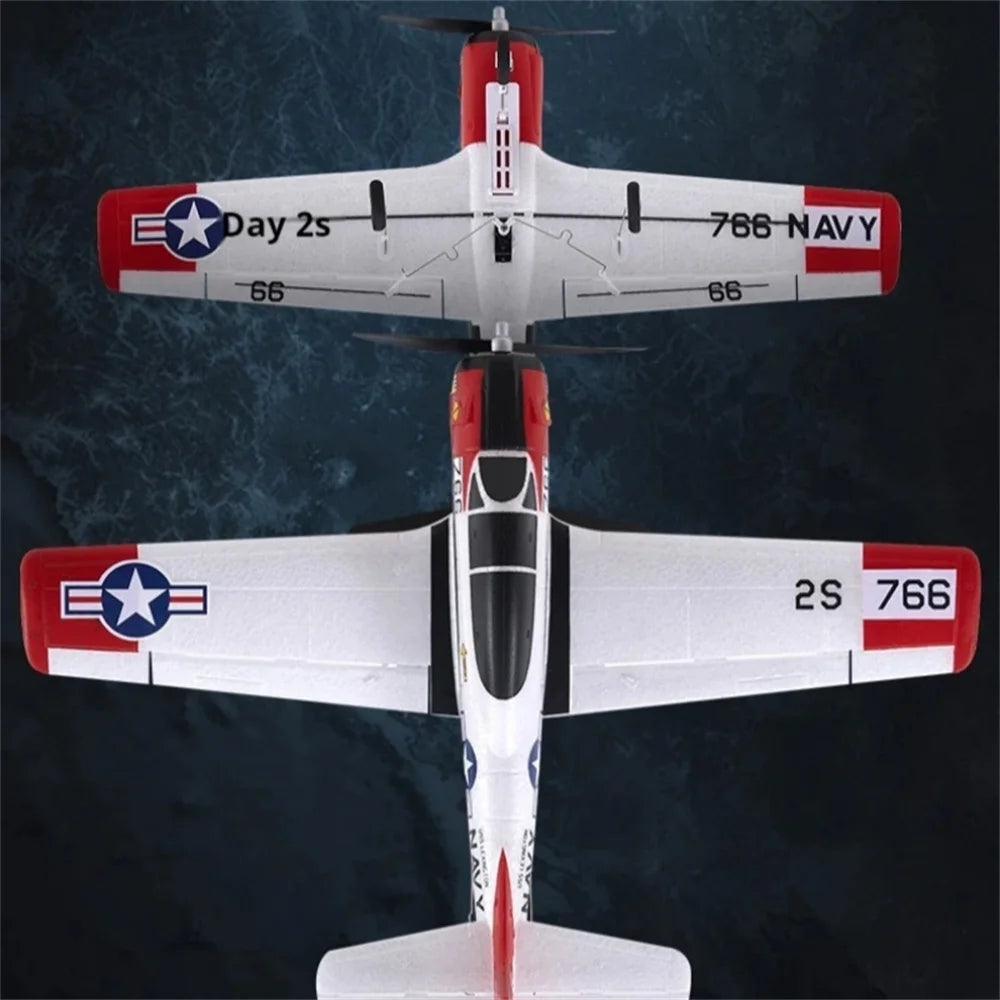 FMS T-28 410mm Wingspan 2.4GHz 4CH Built-in Gyro EPP RC Airplane Fixed Wing RTF