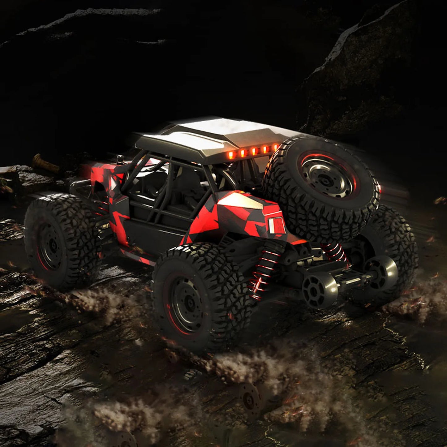 US Sale SCY 16106 1/16 Remote Control Off-Road Car AWD RC Electric Desert Truck Light Charging Protection RC390 Motor 30A ESC