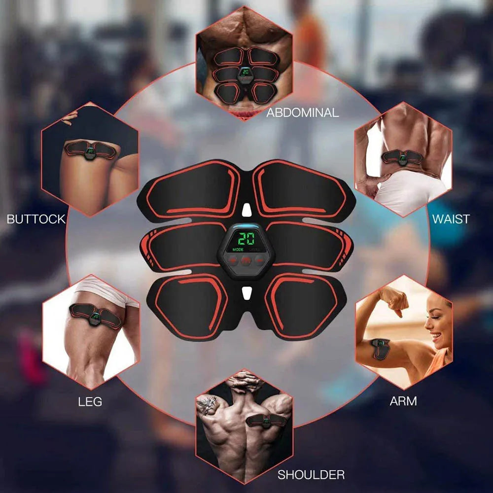 EMS Electrostimulator Slimming Belt for Weight Loss Abdominal Muscle Trainer ABS Exercise Machine for Men And Women