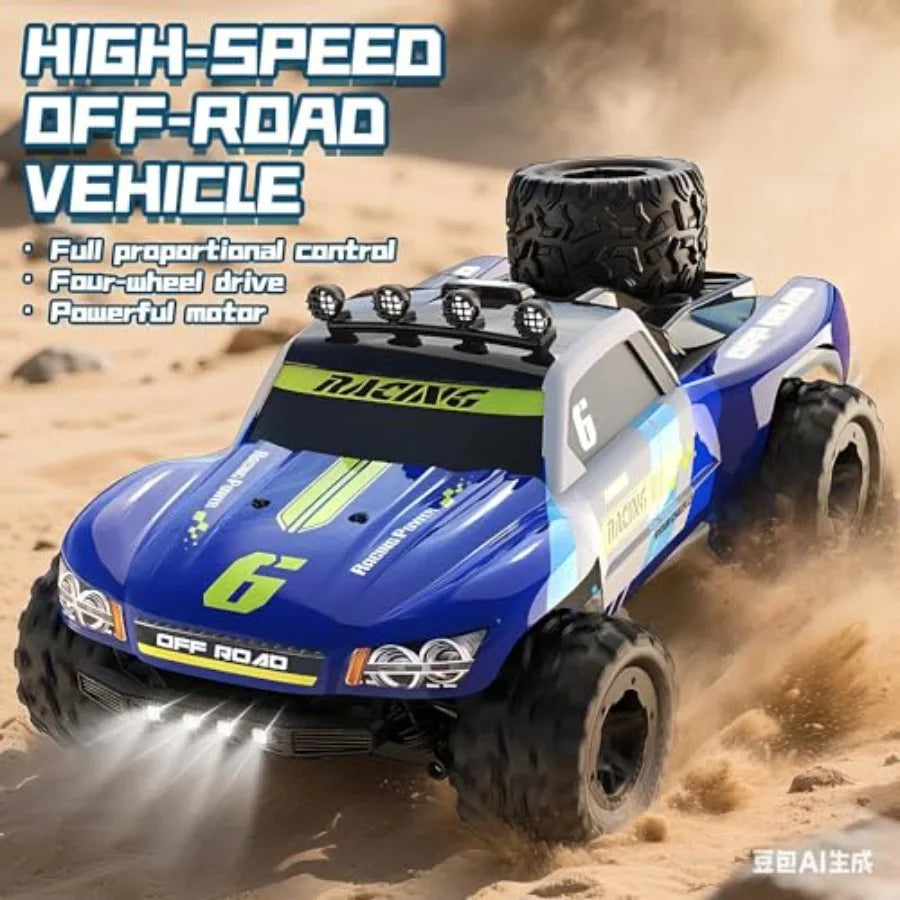 1:18 RC Cars High Speed Fast 40+ KPH RC Drift Car with 4x4 Offroad Rock Crawler Remote Control Truck for Adults 380 Carbon Brus