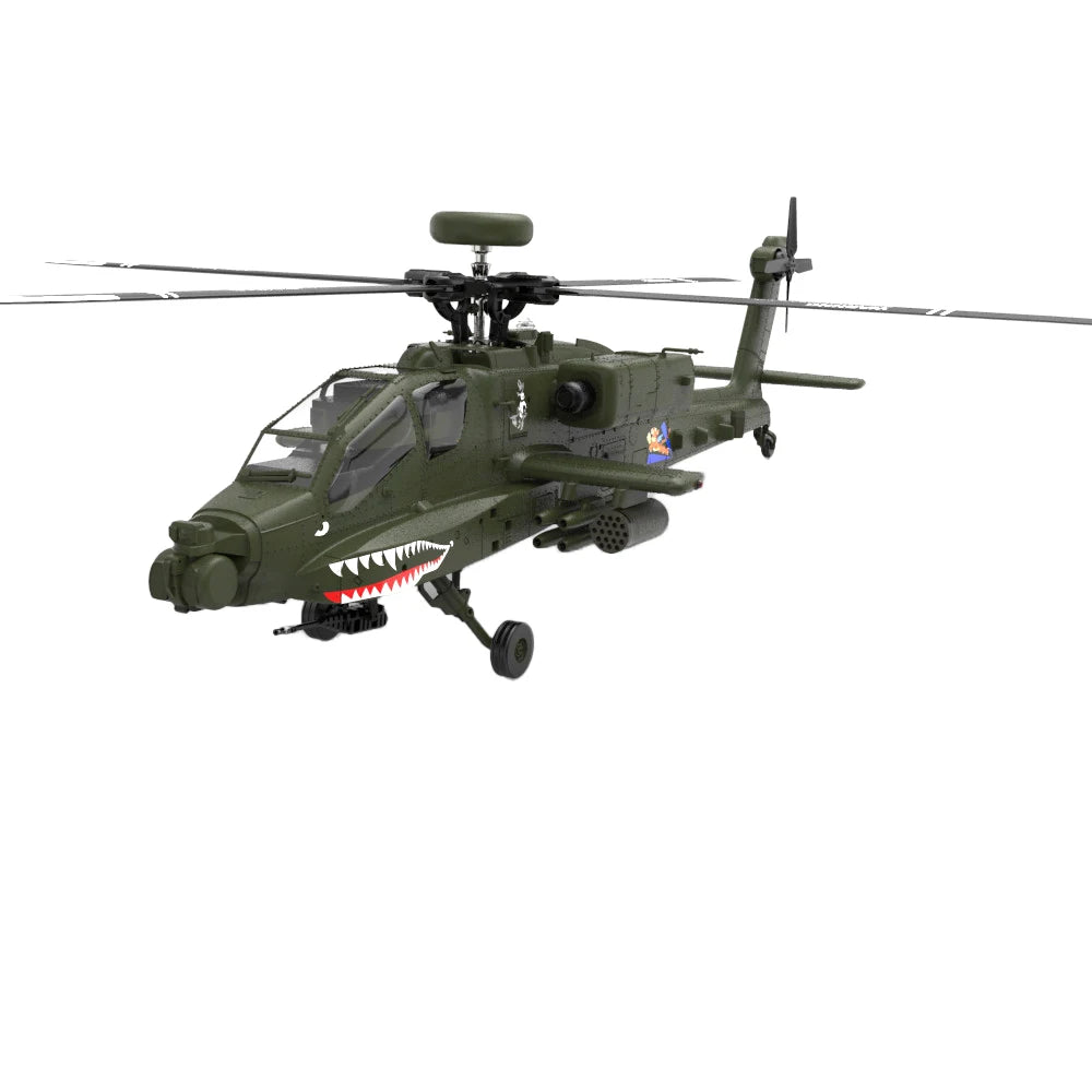 Eachine E250 AH-64 Apache 2.4G 6CH 3D 6-Axis Gyro Dual Brushless Motor 1:32 Scale Flybarless RC Helicopter Compatible With Futab