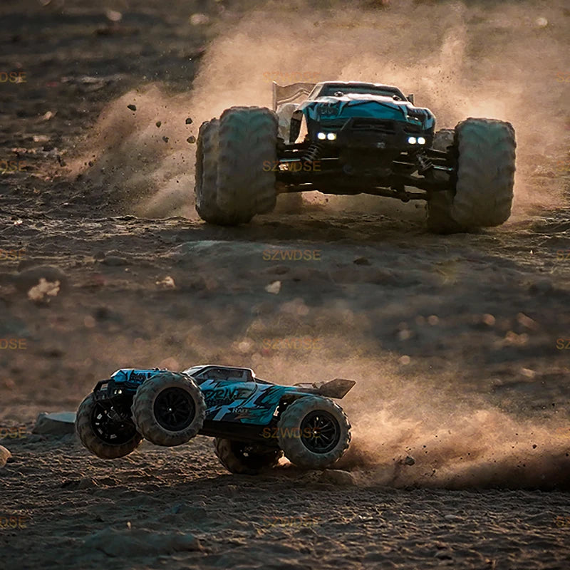 Wltoys Q117 1/16 RC Car 4WD Remote Control Car LED Headlights Brushless 70KM/H 2.4G High Speed Off-Road Drift Toys for Children