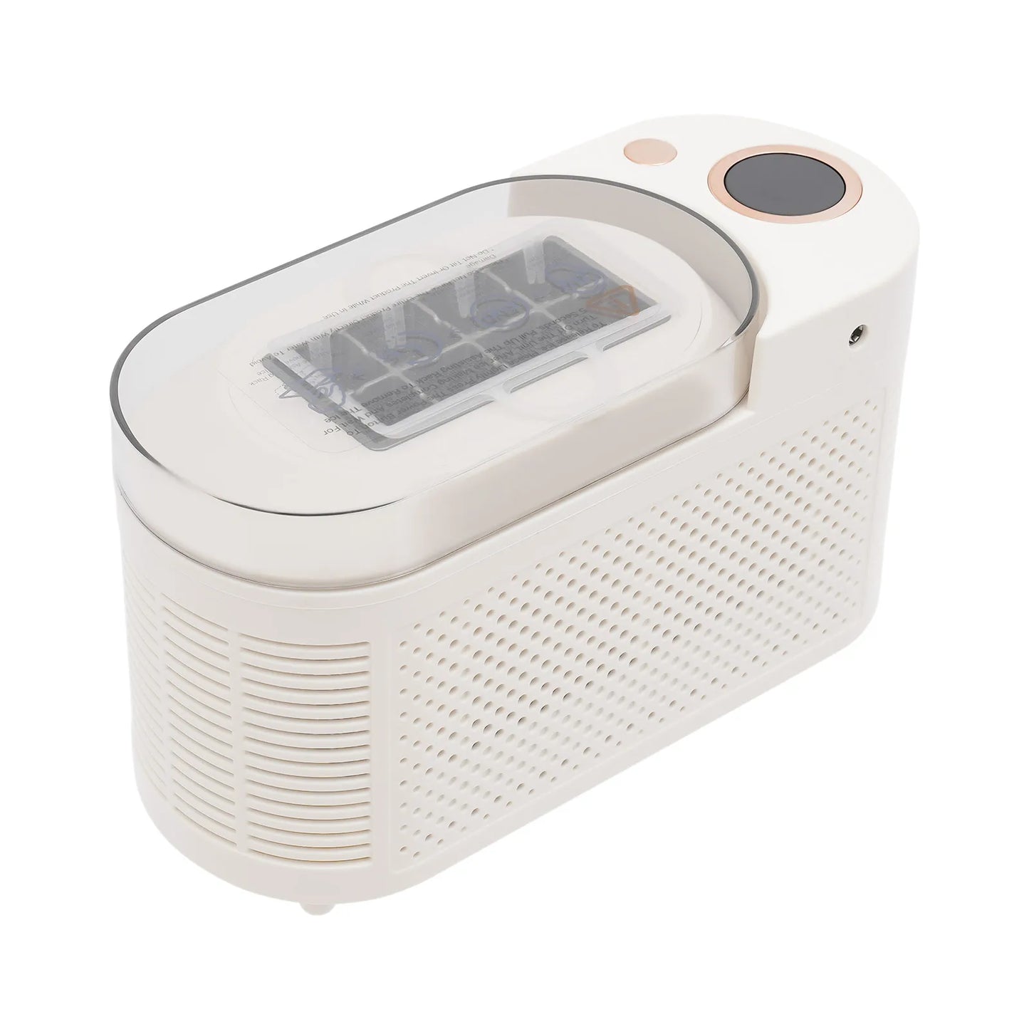 120W Mini Countertop Ice Maker, Compact Ice Machine for Home/Car/Travel White/Purple