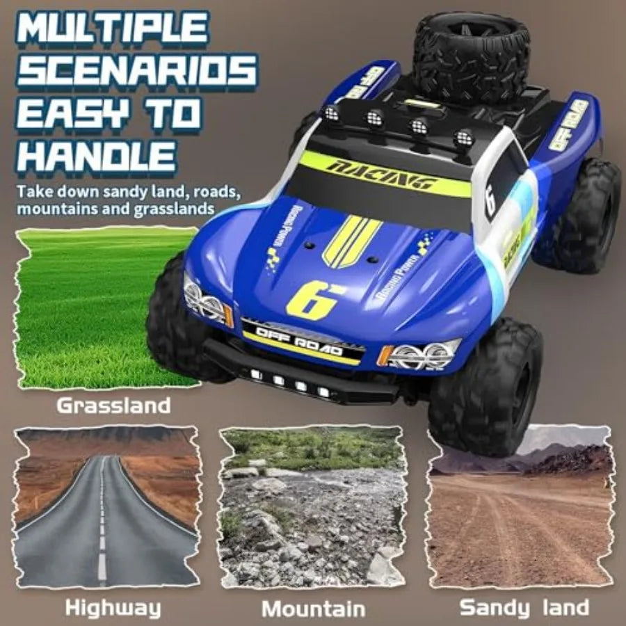 1:18 RC Cars High Speed Fast 40+ KPH RC Drift Car with 4x4 Offroad Rock Crawler Remote Control Truck for Adults 380 Carbon Brus