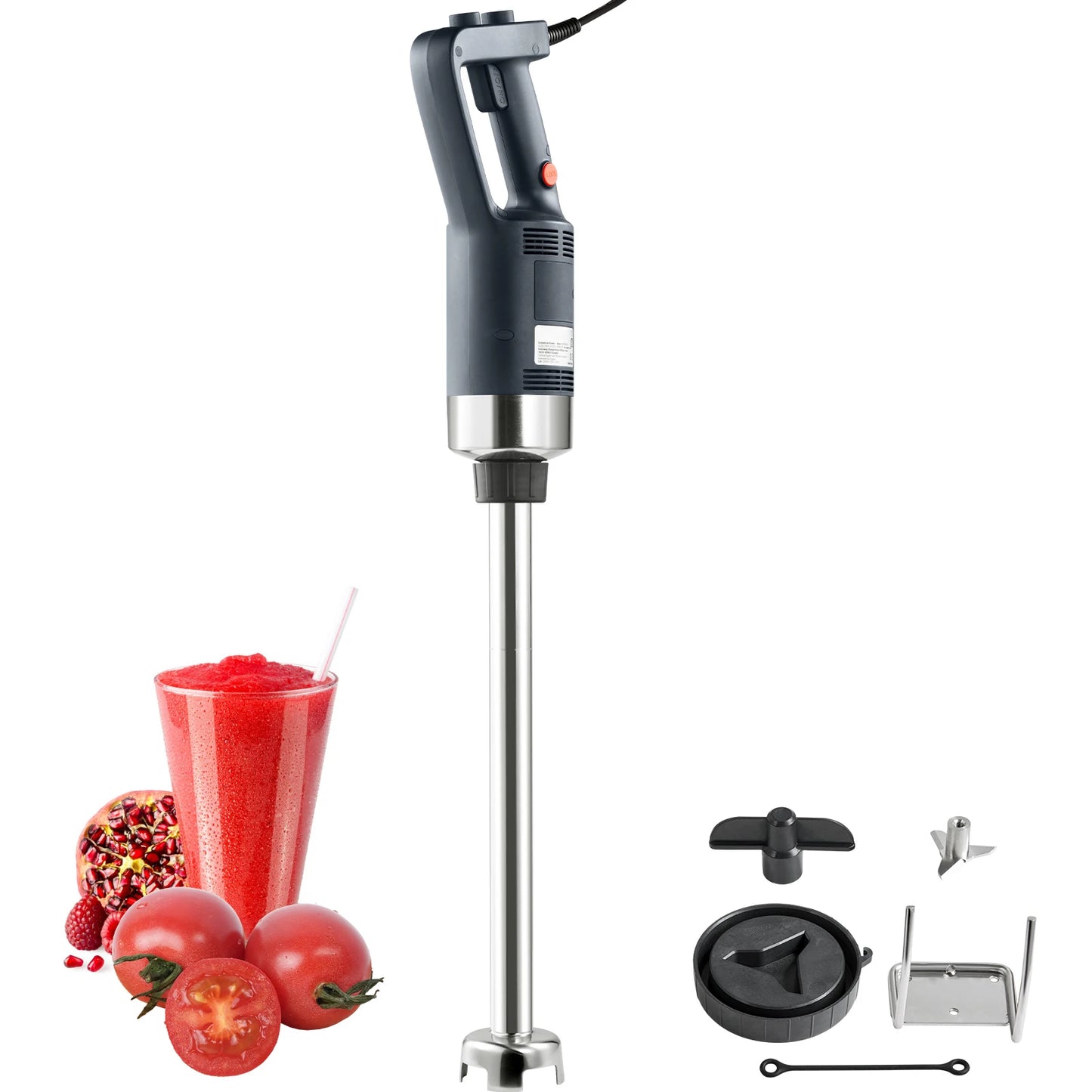 SucceBuy Commercial Immersion Blender 500 Watt Heavy Duty Hand Mixer Variable Speed Kitchen Stick Mixer with 304 Stainless Steel