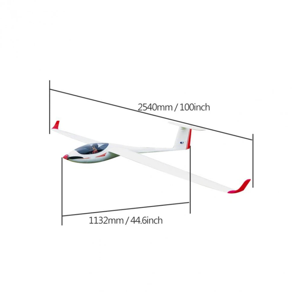 Volantex ASW28 ASW-28 2540mm Wingspan EPO Sailplane RC Airplane PNP Aircraft Outdoor Toys Remote Control Models
