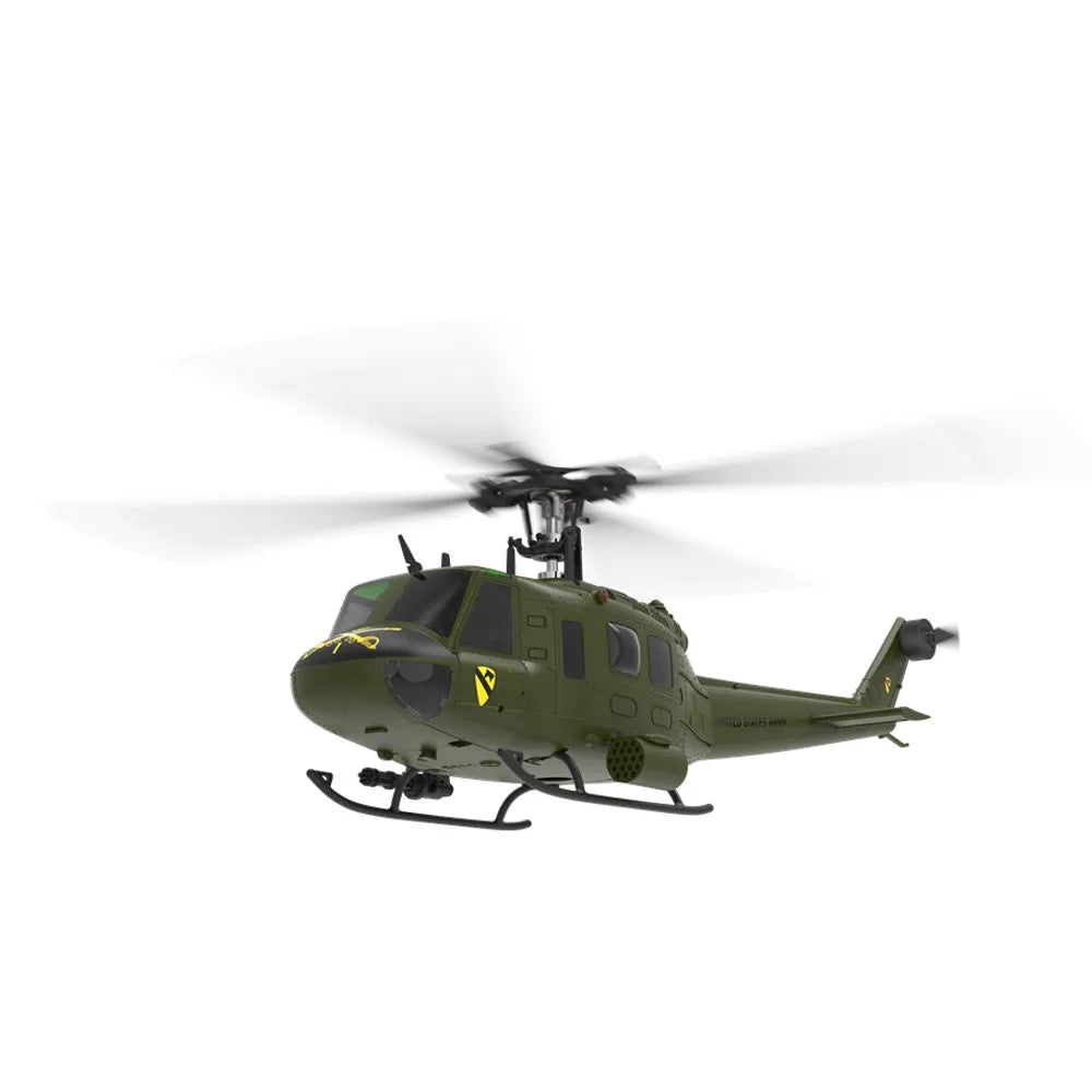 Eachine E190 1:34 UH-1 HUEY Scale 2.4G 6CH GPS Altitude Hold Optical Flow Positioning Dual Brushless Motor RC Helicopter