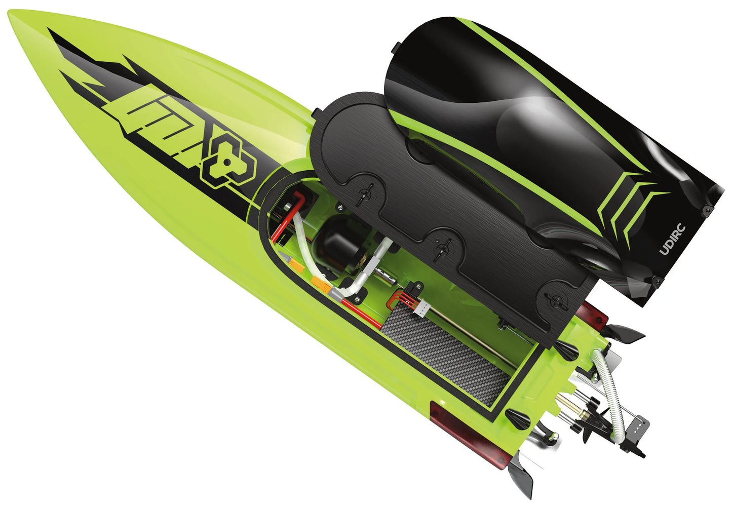 22.8Inches UDI R/C UDI018 Large RC Speed Boat 2.4G 4WD  40-45km/h Remote Control Brushless Watercraft for Hobby Adult