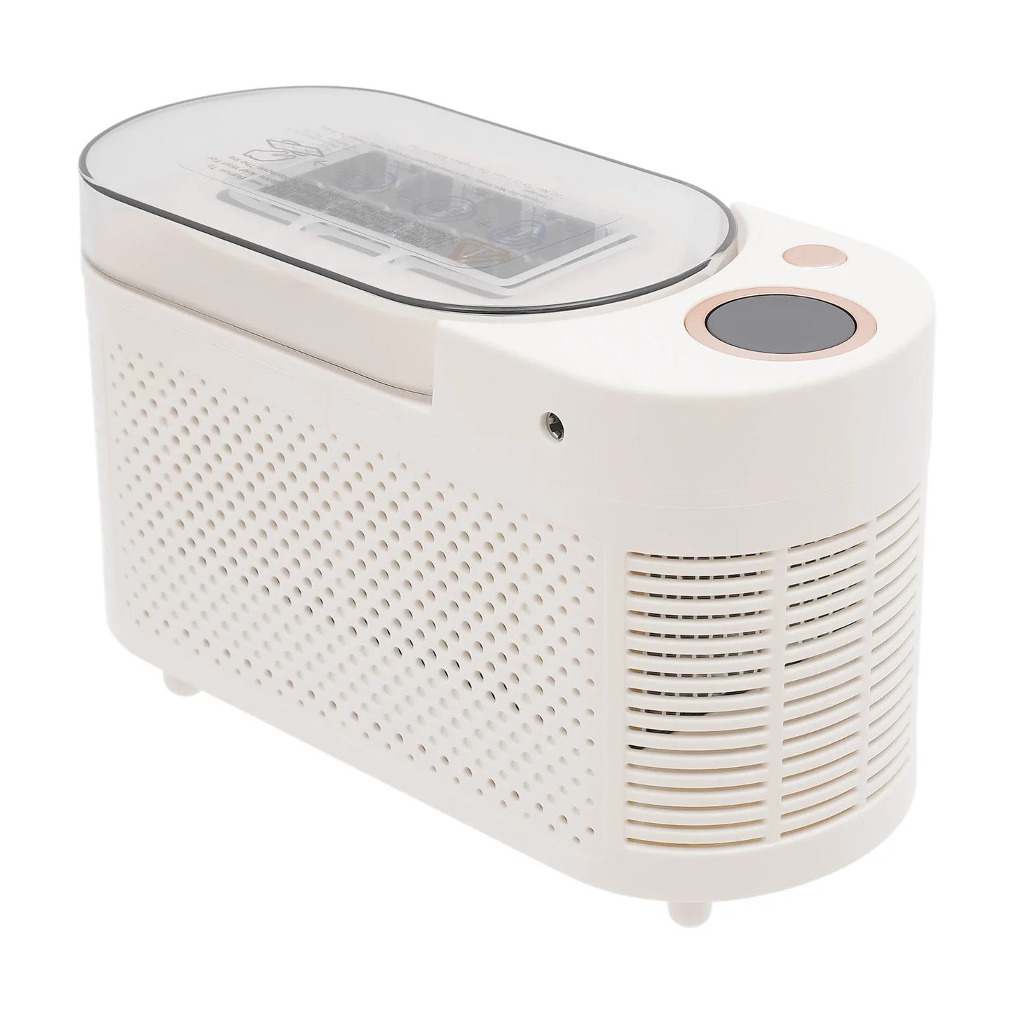 120W Mini Countertop Ice Maker, Compact Ice Machine for Home/Car/Travel White/Purple