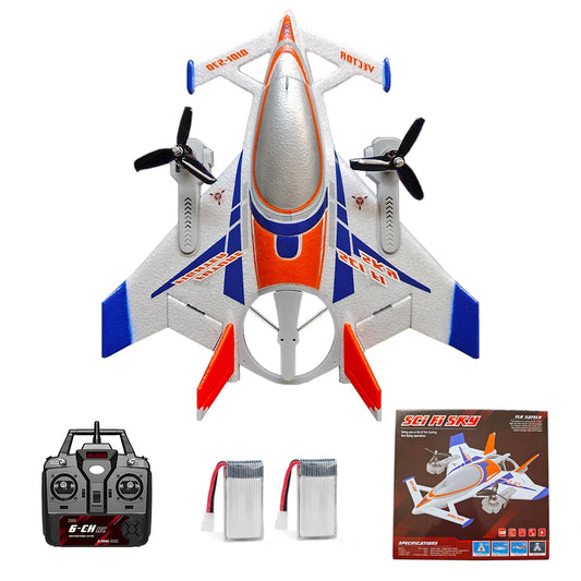 QIDI570 RC Glider 2.4G Remote Control Flying Aircraft Brushless Motor 360° Rotation 3D/6G Stunt Airplane Fixed Wing Plane Model