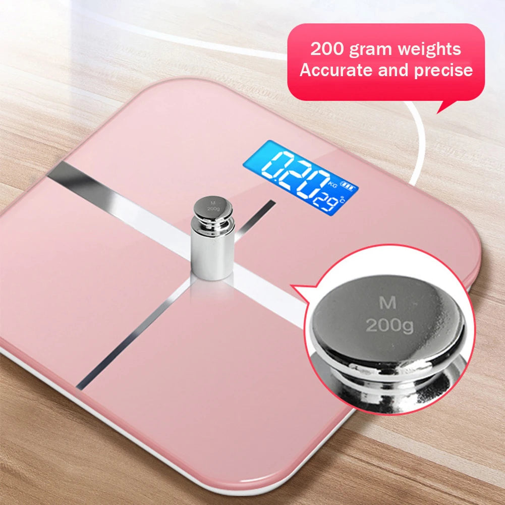 Precision Electronic Weight Scale – Smart LED Display, Rechargeable for Home/Office