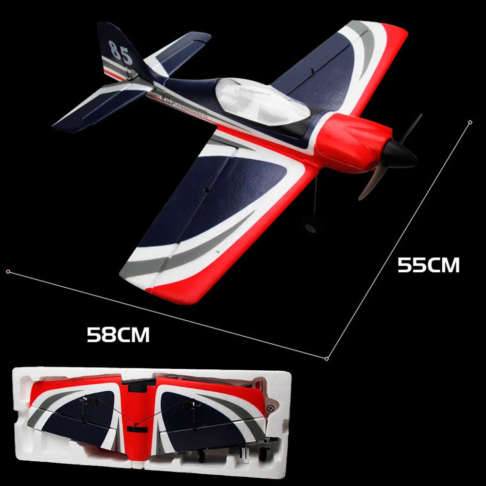 5CH FX9706 RC Plane 580MM Fixed Wing Glider 3D/6G Remote Control Aircraft 2.4G Brushless Motor Fighter Model Toys for Children