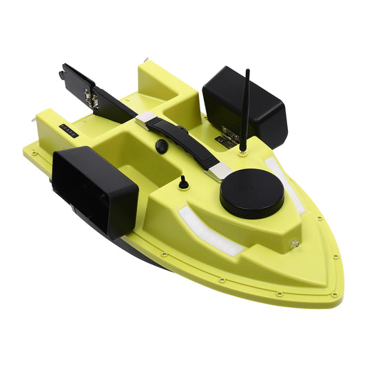 40W Remote Control Fishing Boat, 500m GPS Location, Waterproof ABS,4 Compartment Capacity,Powerful Motor for Long-Range Fishing
