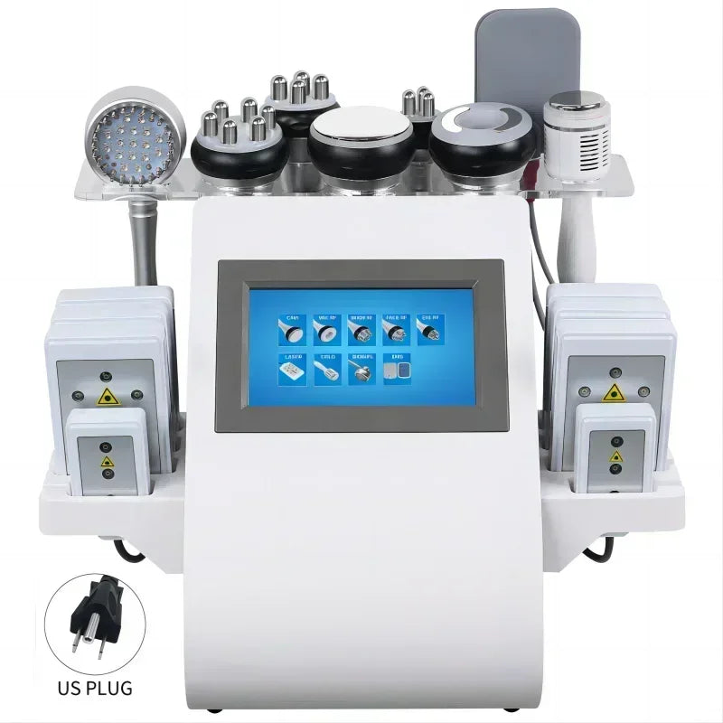 9 in 1 Tool 40K Cavitation Ultrasonic Body Slimming Machine Multi-Polar Frequency Rejuvenation Skin Lift Tighten