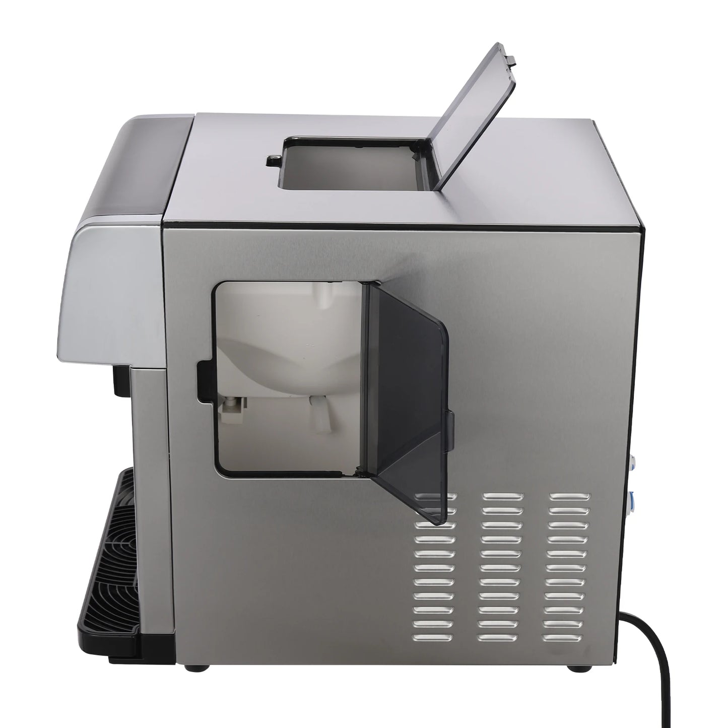 2-in-1 Ice Water Maker, Countertop Ice Maker Dispenser, 110V Electric Ice Dispenser, for Home, Office, Cafe, 1.32lbs Ice Storage