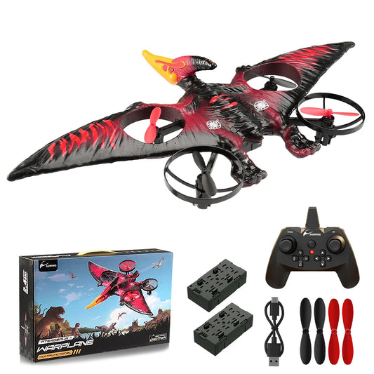 Pterosaur RC Plane 2.4G 6-Axis Gyro Remote Control Airplane EPP Foam RC Aircraft RC Glider Flying Toys for Kids & Beginners