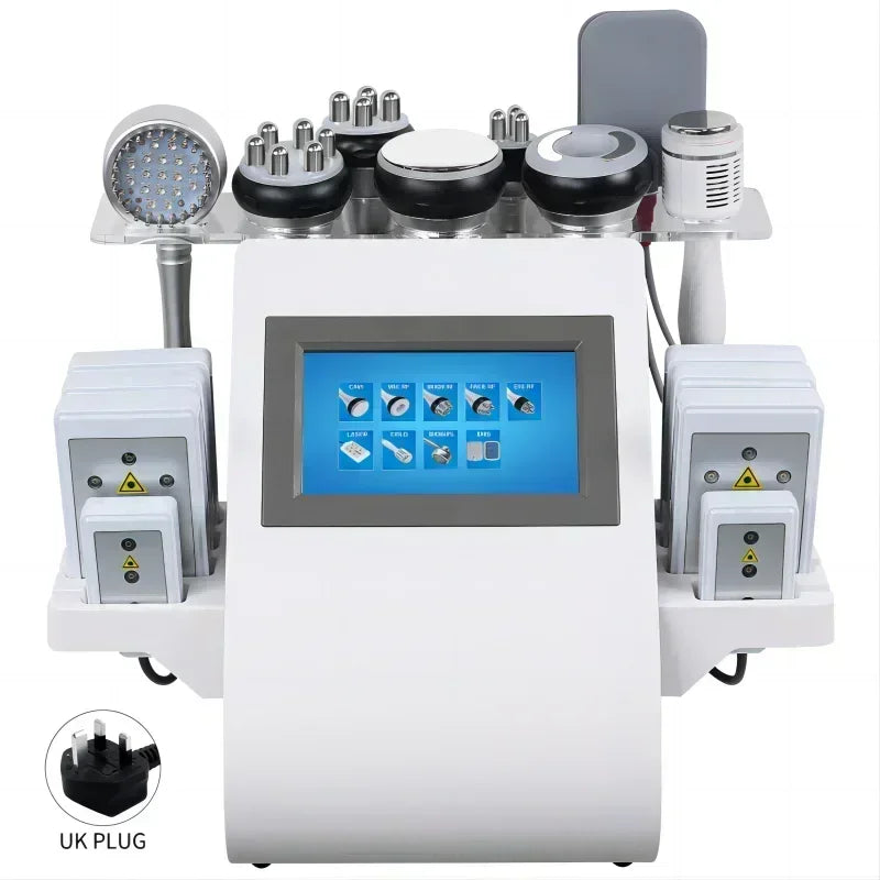 9 in 1 Tool 40K Cavitation Ultrasonic Body Slimming Machine Multi-Polar Frequency Rejuvenation Skin Lift Tighten