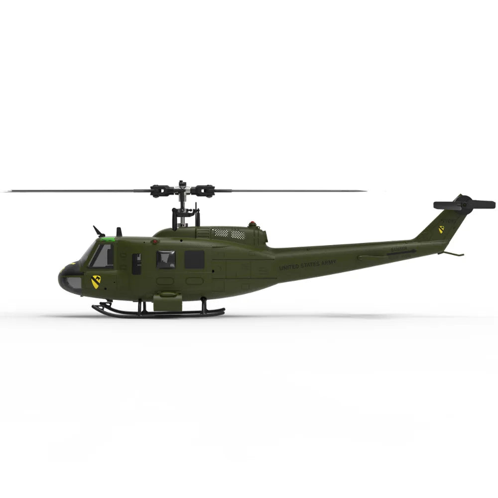 Eachine E190 1:34 UH-1 HUEY Scale 2.4G 6CH GPS Altitude Hold Optical Flow Positioning Dual Brushless Motor RC Helicopter