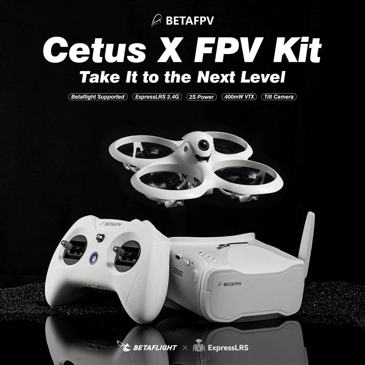 BETAFPV Cetus X FPV Kit Racing Drone 3 Radio Transmitter VR03 FPV Goggles C04 RC Quadcopter Mini Drone Toys as Gift